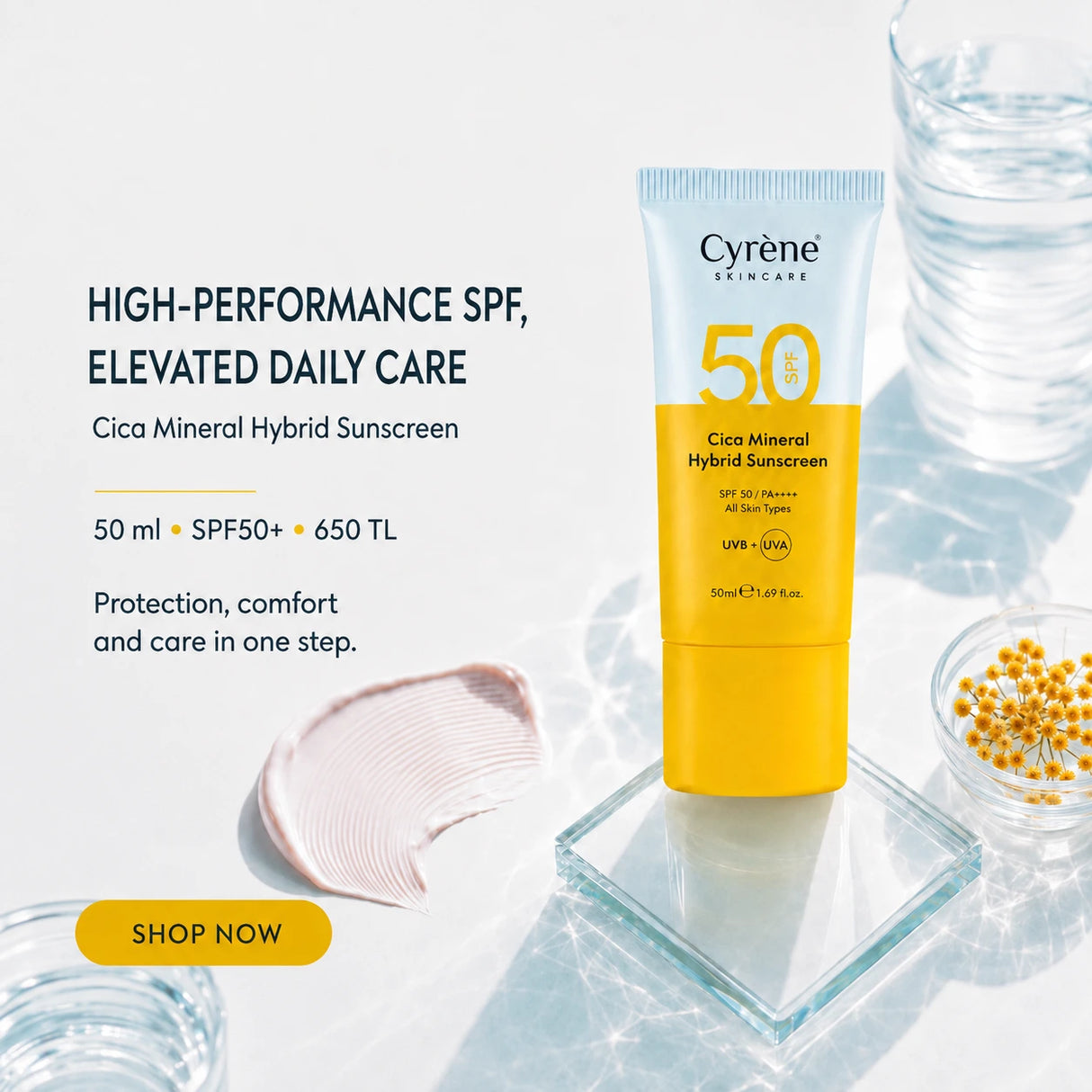 Cica Mineral Hybrid Sunscreen