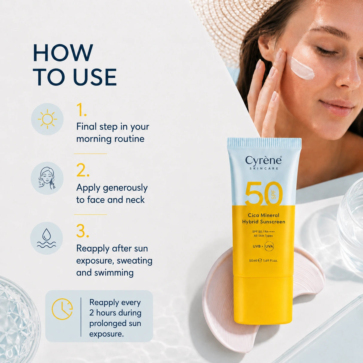 Cica Mineral Hybrid Sunscreen